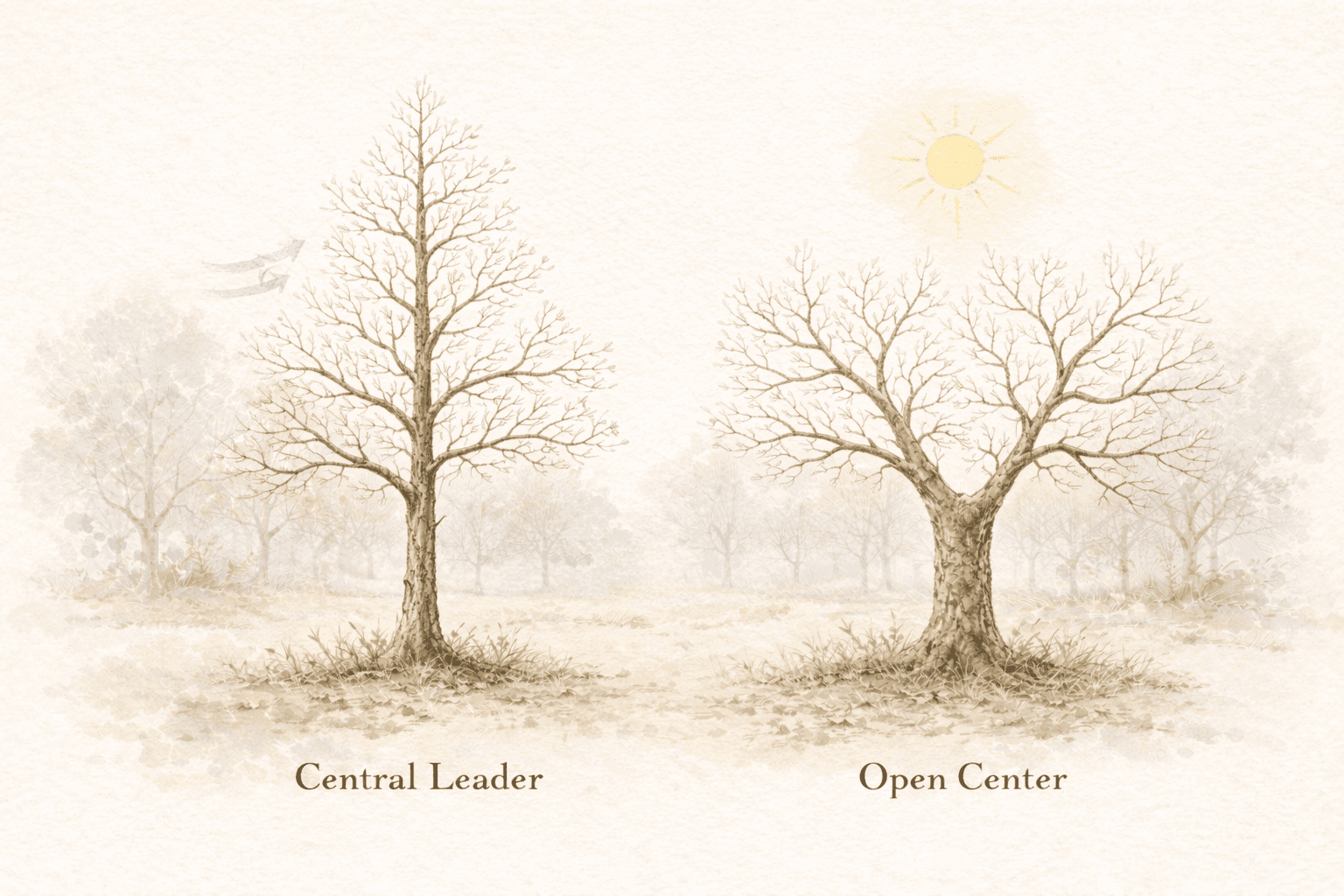 Central Leader and Open Center Pruning Forms